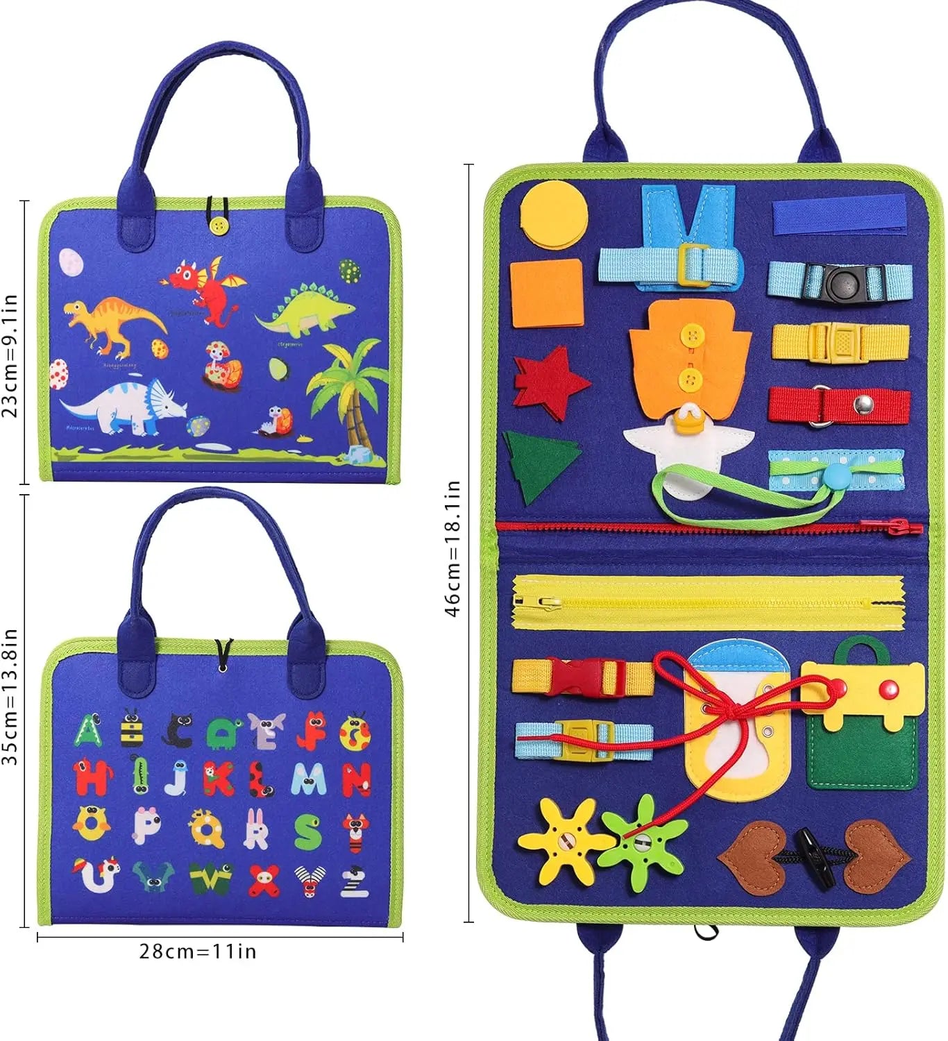 Montessori Busy Board – Early Learning & Motor Skills Toy for Toddlers