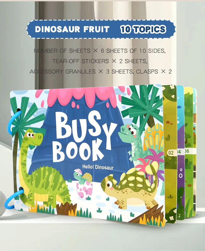 Montessori Quiet Book – My First Learning & Matching Game for Babies
