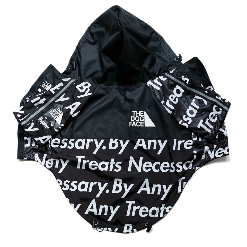 Dog Raincoat Hoodie – Windproof Jacket for Small Breeds