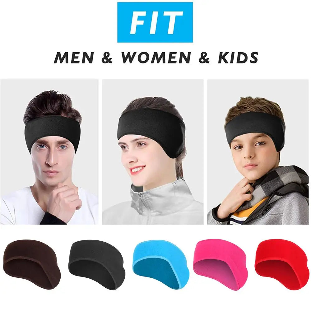 Fleece Ear Warmer Muff Outdoor Winter Headband Ear Muffs Headband for Men Women Running Skiing Outdoor Sports Ear Muffs Headband