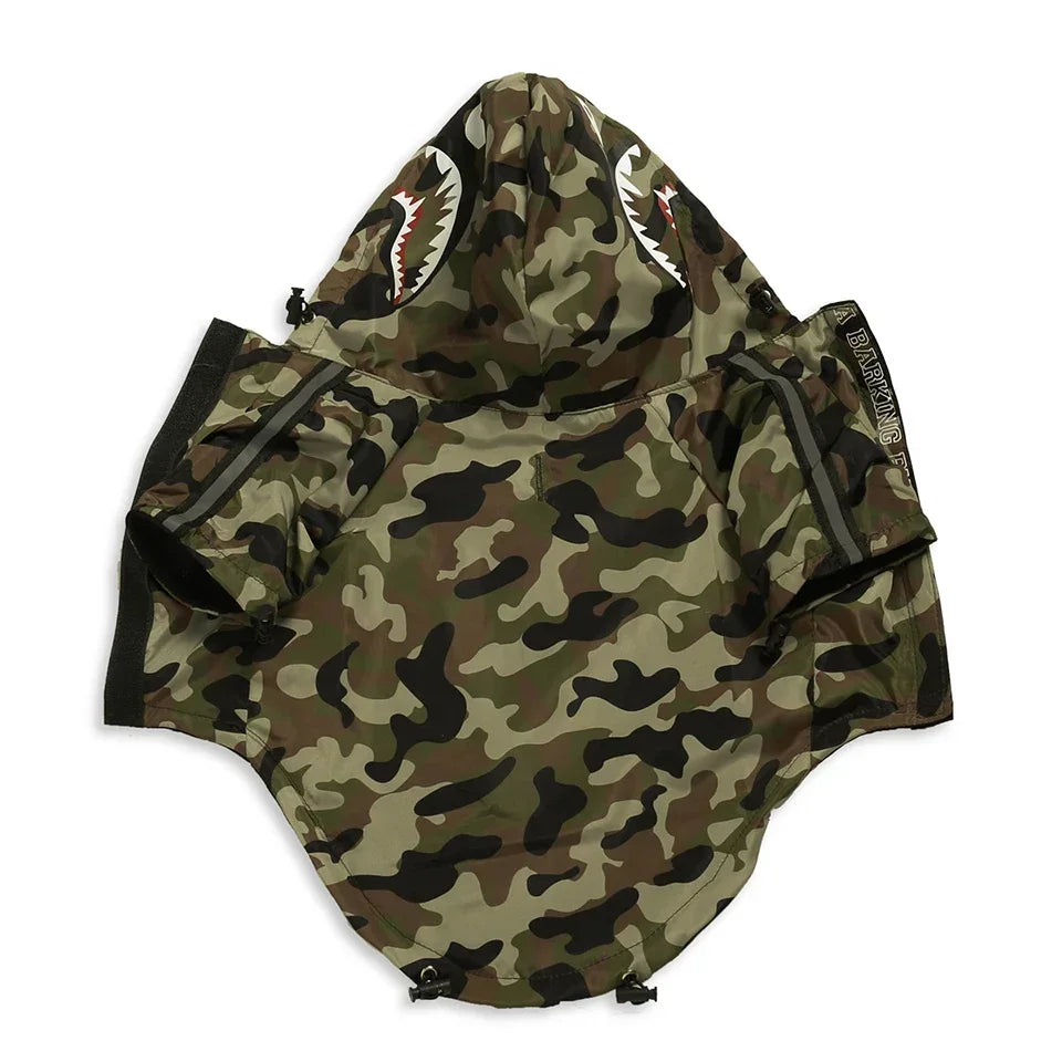 Dog Raincoat Hoodie – Windproof Jacket for Small Breeds