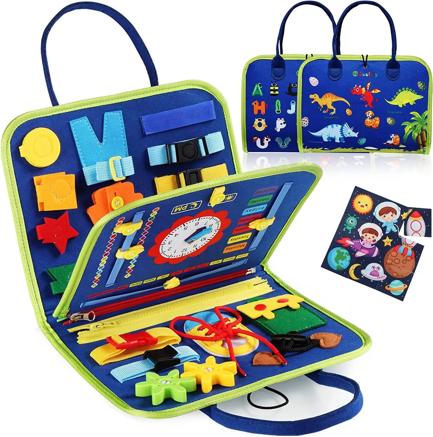 Montessori Busy Board – Early Learning & Motor Skills Toy for Toddlers
