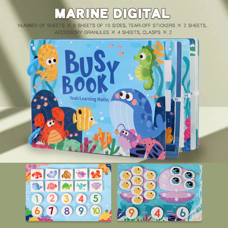 Montessori Quiet Book – My First Learning & Matching Game for Babies