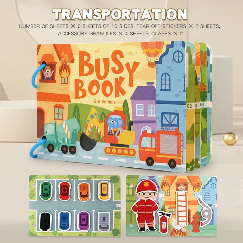 Montessori Quiet Book – My First Learning & Matching Game for Babies