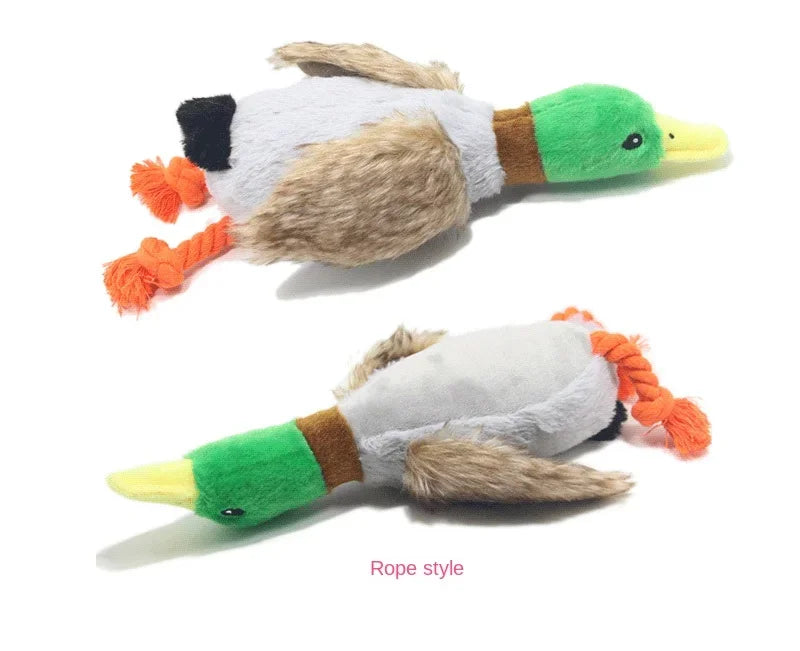 Squeaky Plush Duck Toy for Dogs