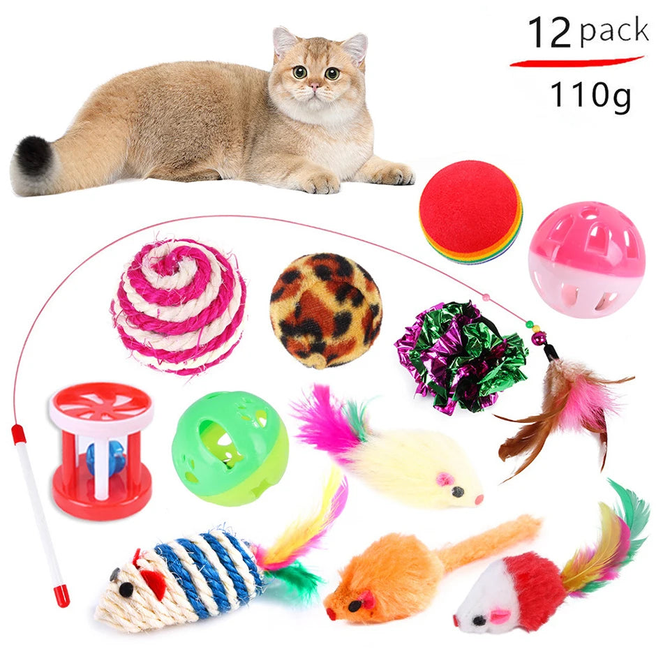 Cat Toy Variety Pack – 20 Pcs Combo Set for Kittens