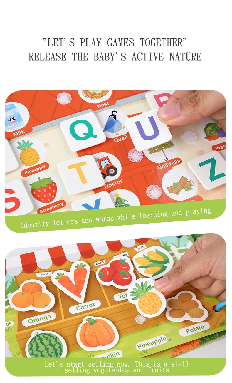 Montessori Quiet Book – My First Learning & Matching Game for Babies