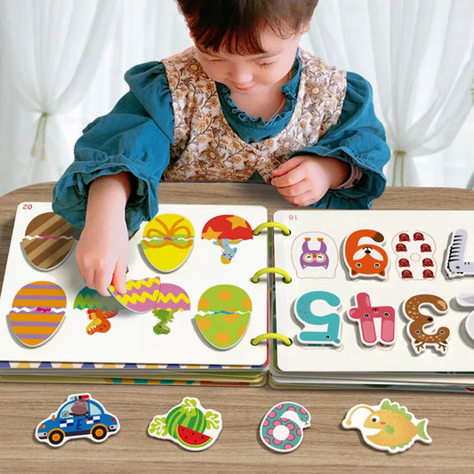 Montessori Busy Book – Early Learning Sticker Activity for Toddlers