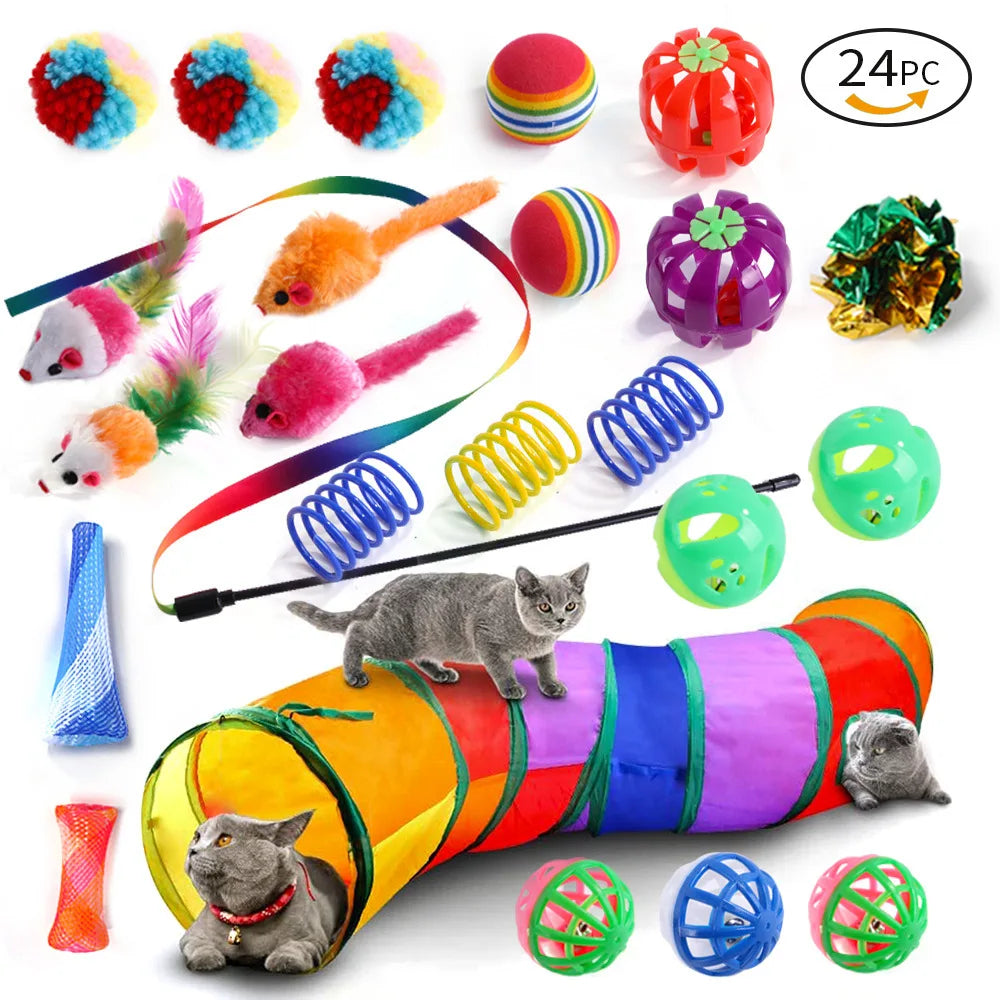 Cat Toy Variety Pack – 20 Pcs Combo Set for Kittens