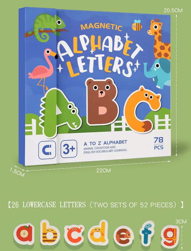 Montessori Quiet Book – Magnetic Letter Spelling & Puzzle Game for Kids