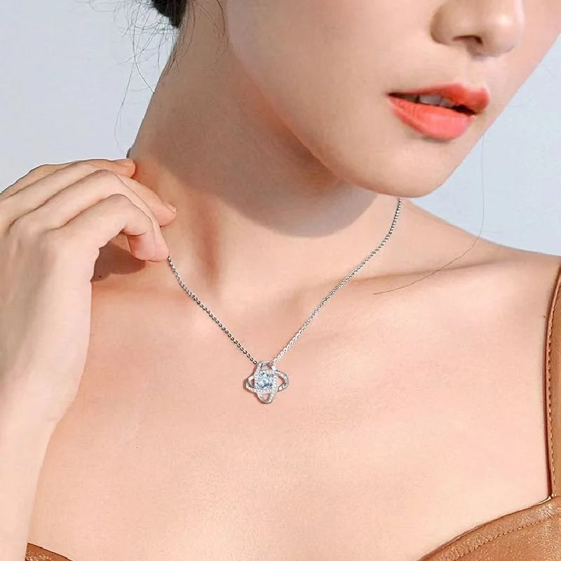 To My Daughter – Lucky Clover Necklace from Dad with Gift Box