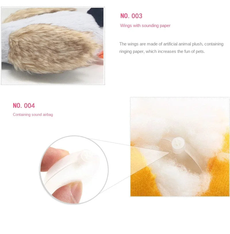 Squeaky Plush Duck Toy for Dogs