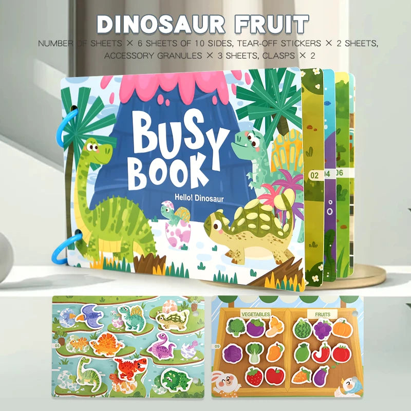 Montessori Quiet Book – My First Learning & Matching Game for Babies