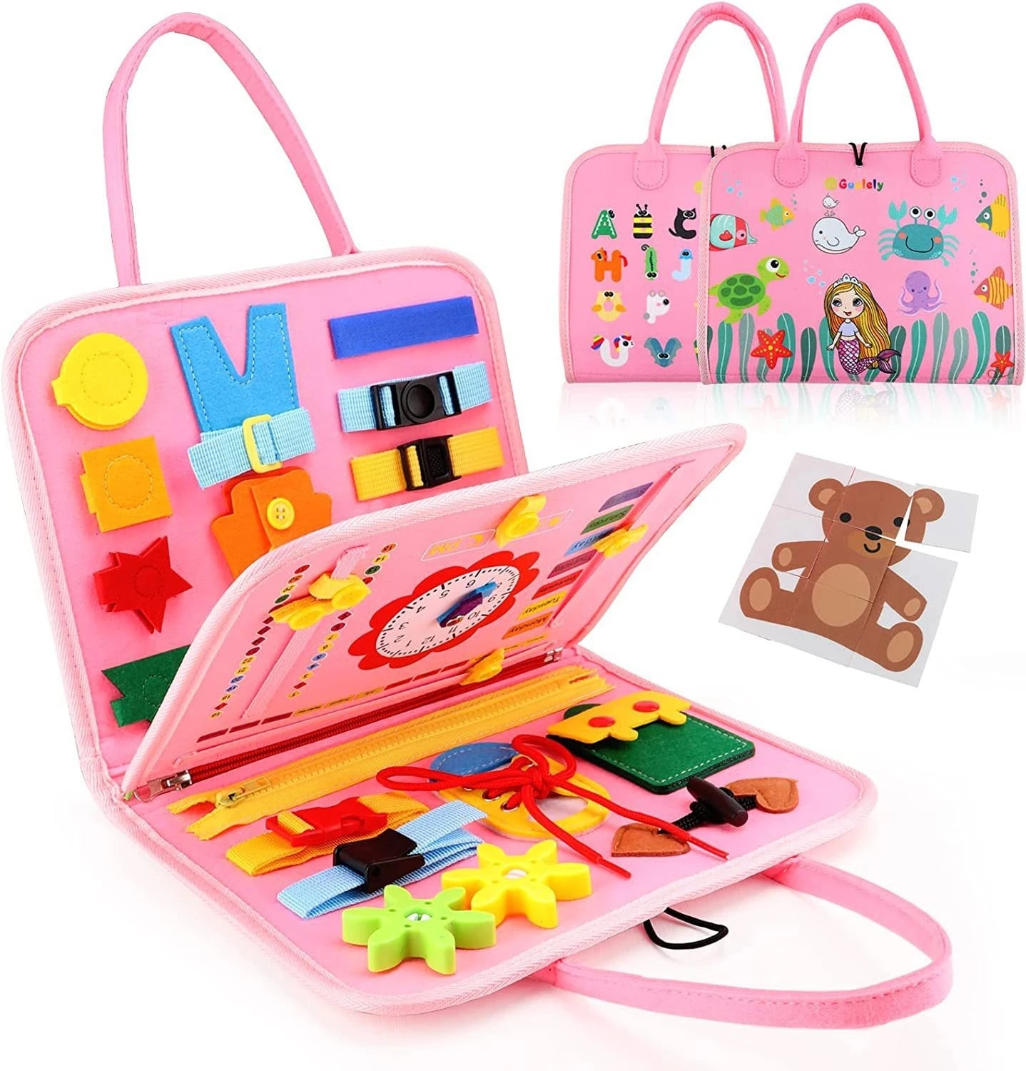 Montessori Busy Board – Early Learning & Motor Skills Toy for Toddlers