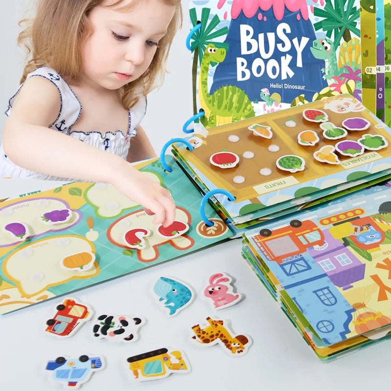Montessori Quiet Book – My First Learning & Matching Game for Babies