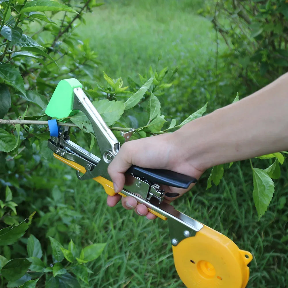 New Gardening High Quality Plant Branch Hand Tying Staples +Tapener +TapesBinding Machine Flower Vegetable Garden tapetool