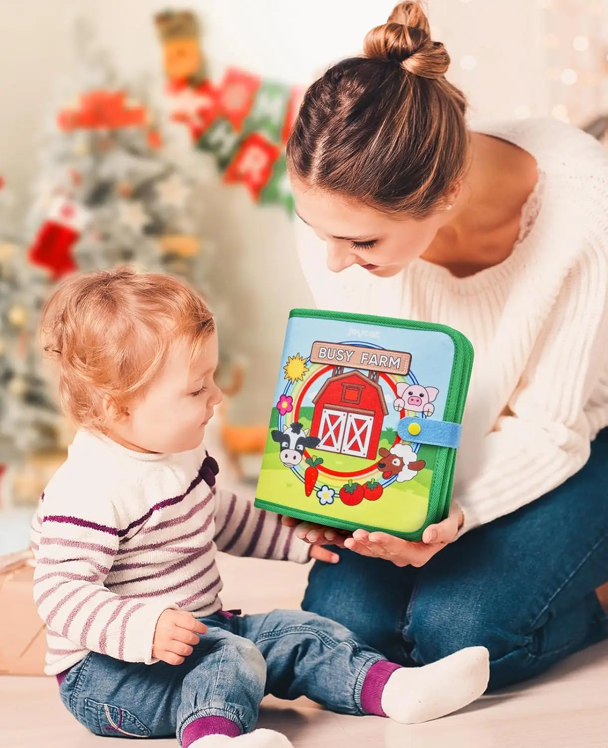 Montessori Busy Book – 3D Felt Activity Book for Toddlers & Preschoolers