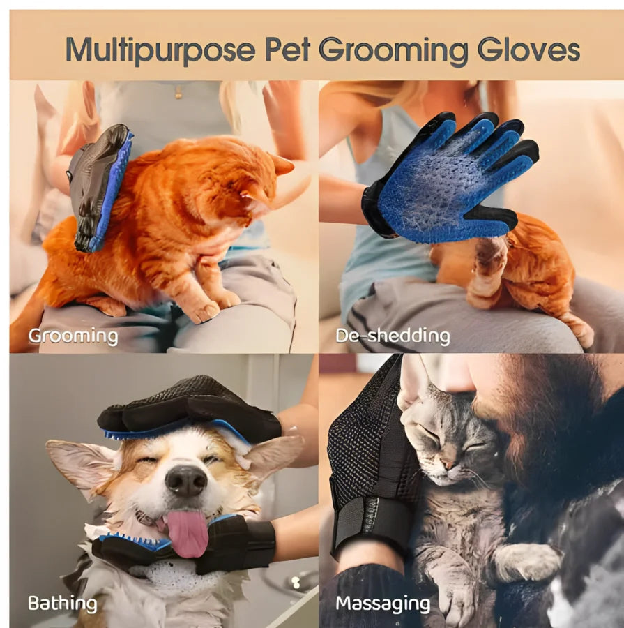 Pet Grooming & Deshedding Glove