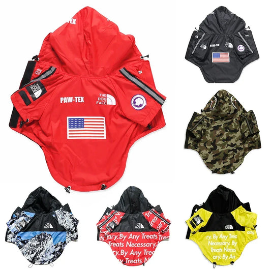 Dog Raincoat Hoodie – Windproof Jacket for Small Breeds
