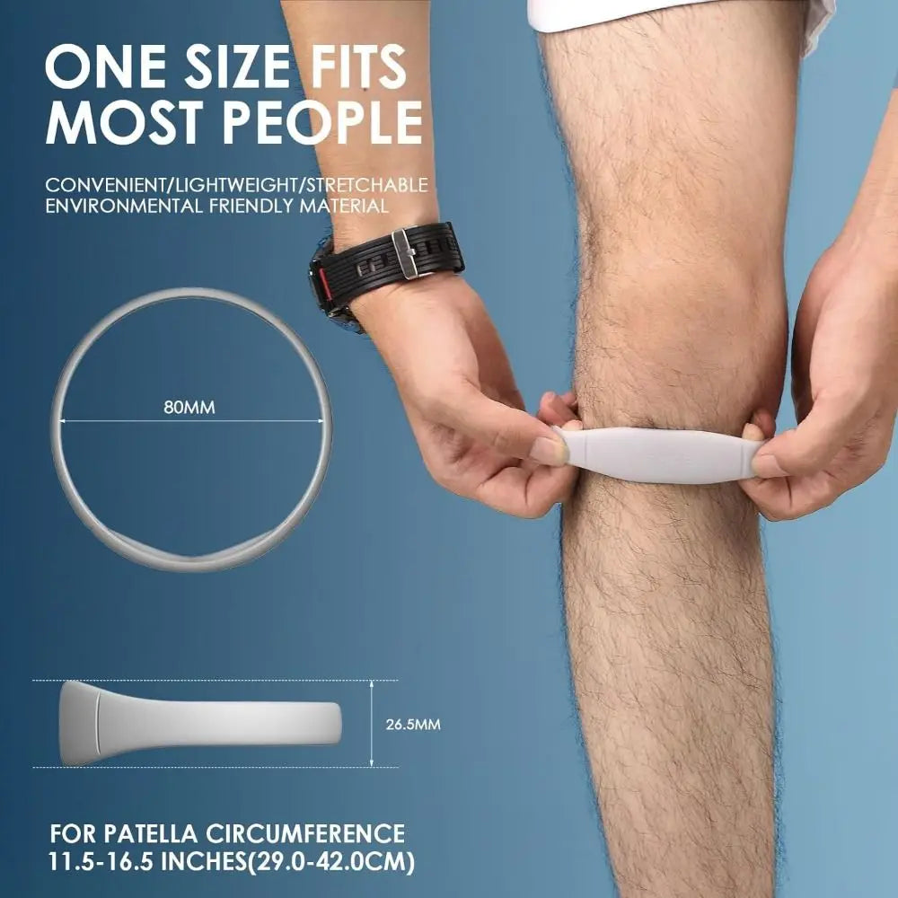 Silicone Patella Tendon Knee Straps Knee Support Knee Care Patella Knee Strap Fixed Protection Flexible Knee Sports Support Band