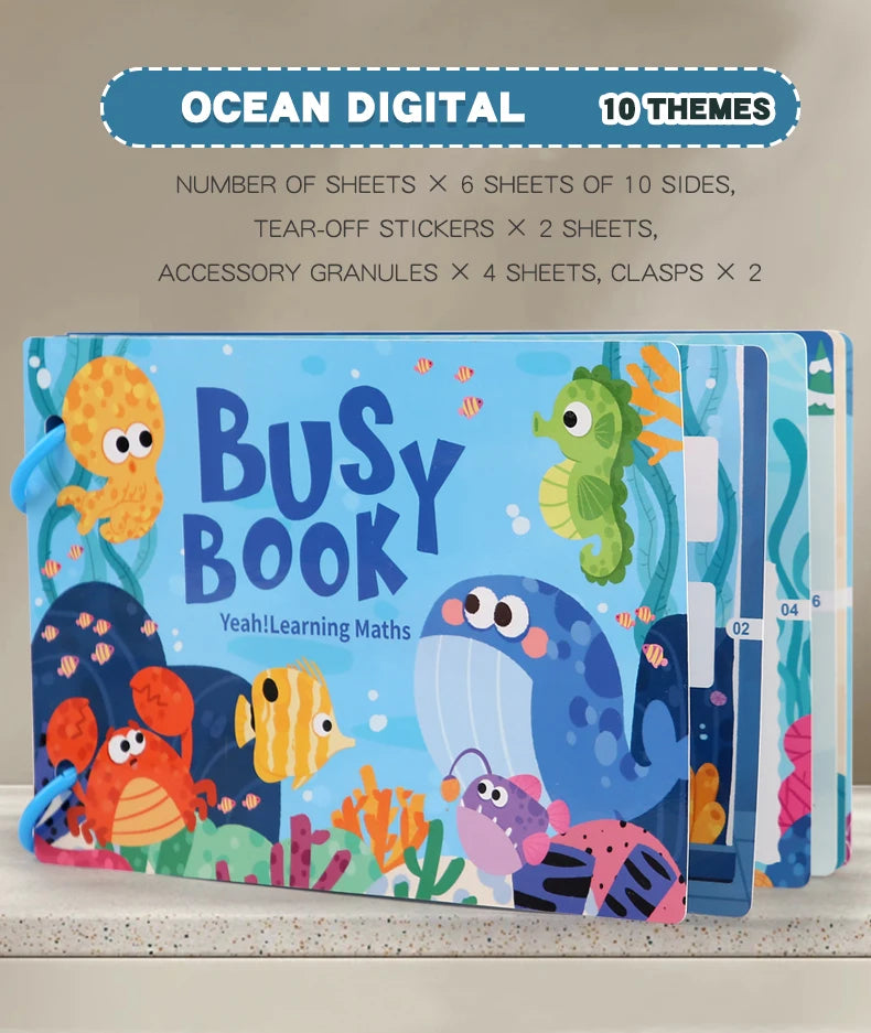 Montessori Quiet Book – My First Learning & Matching Game for Babies