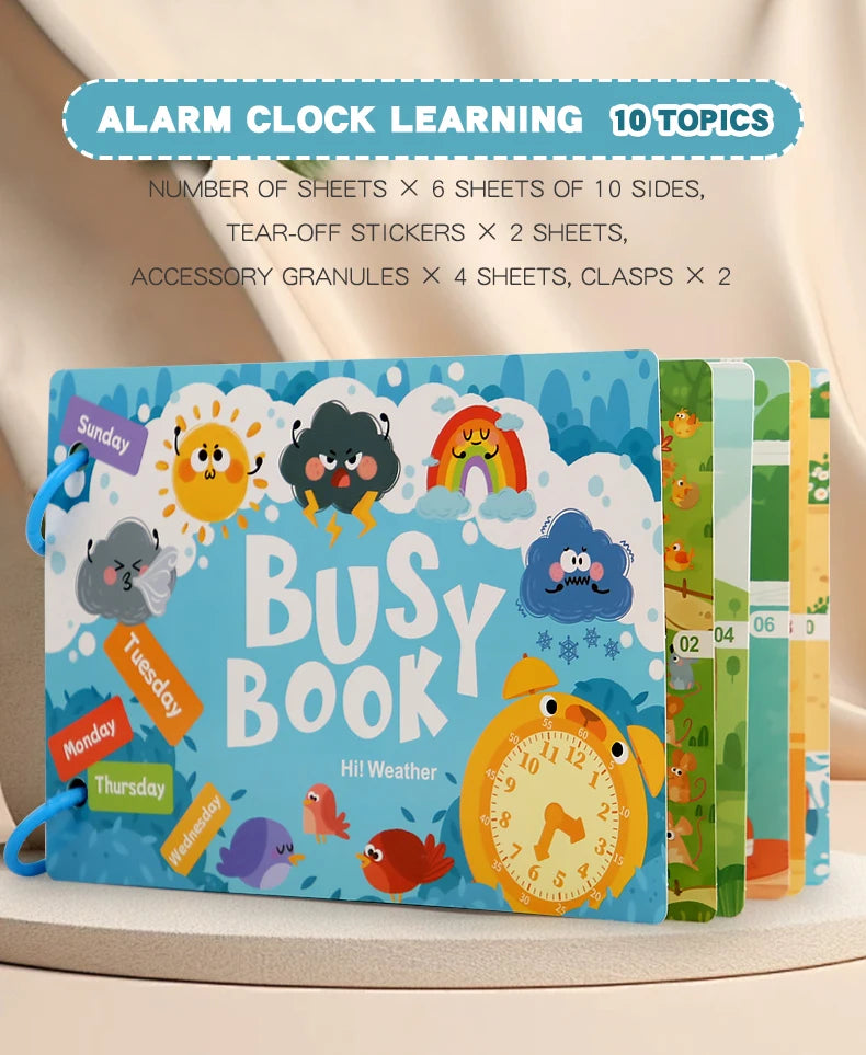 Montessori Quiet Book – My First Learning & Matching Game for Babies