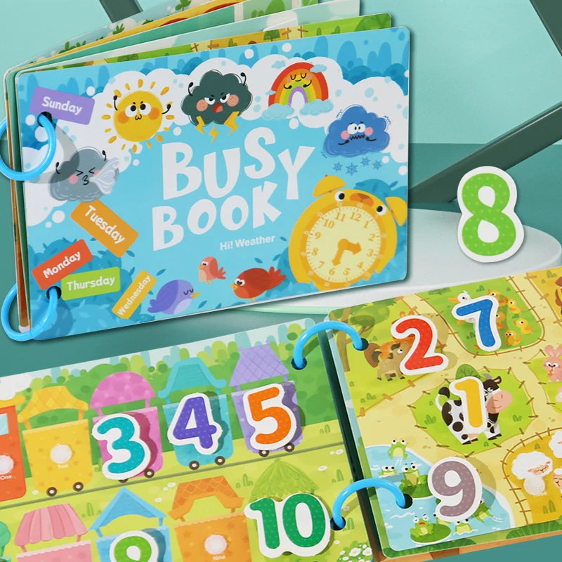 Montessori Quiet Book – My First Learning & Matching Game for Babies