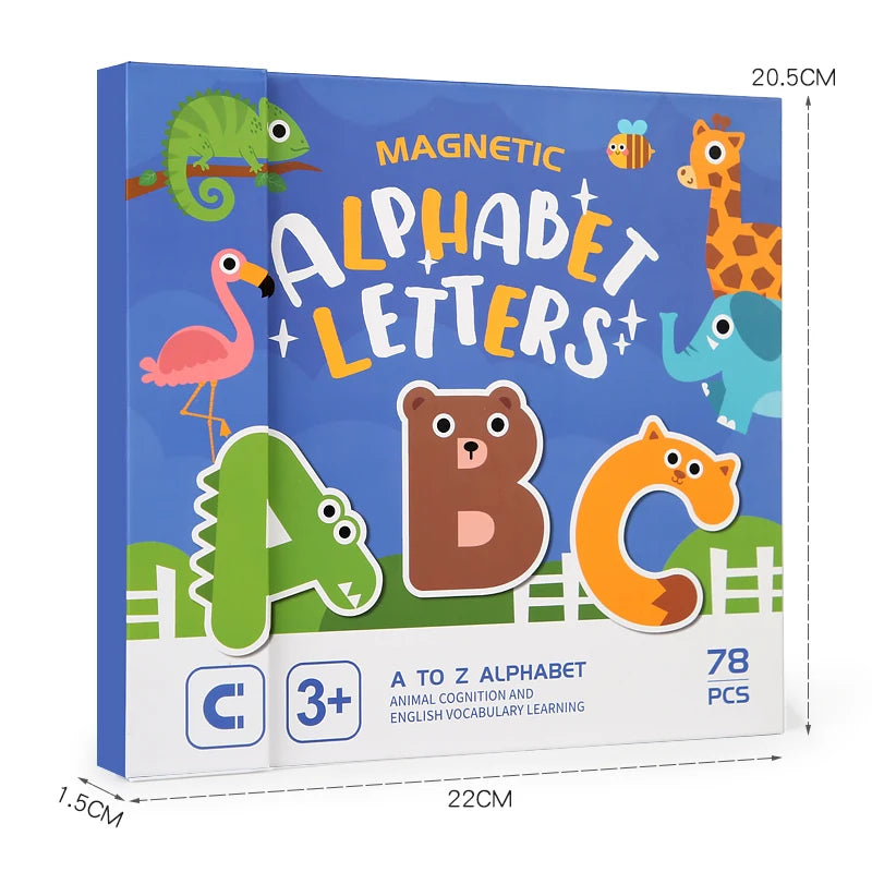 Montessori Quiet Book – Magnetic Letter Spelling & Puzzle Game for Kids