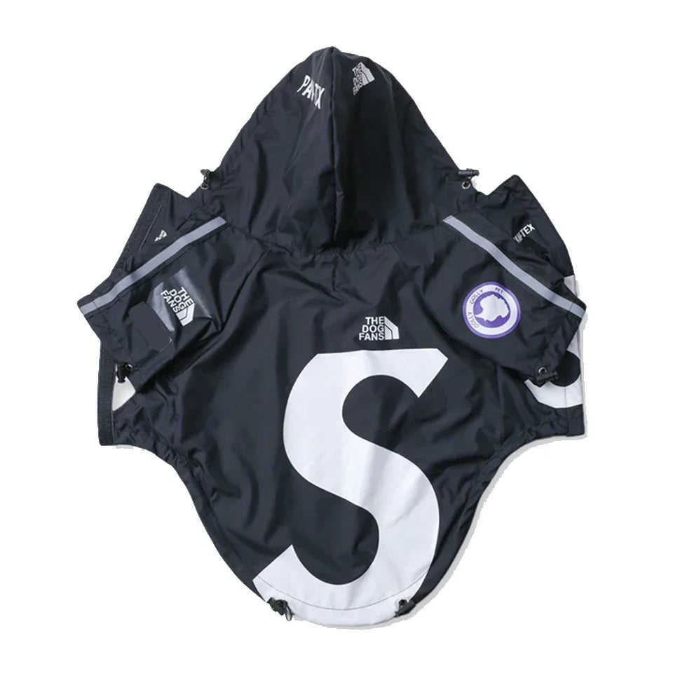 Dog Raincoat Hoodie – Windproof Jacket for Small Breeds