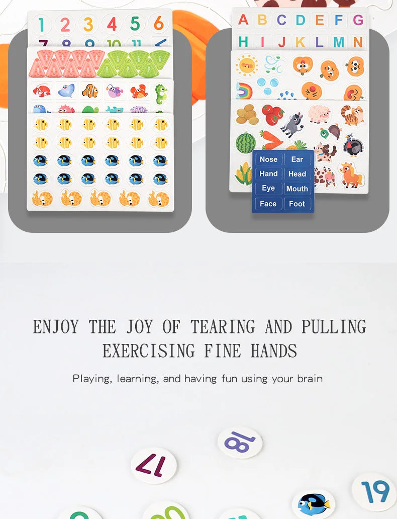 Montessori Quiet Book – My First Learning & Matching Game for Babies