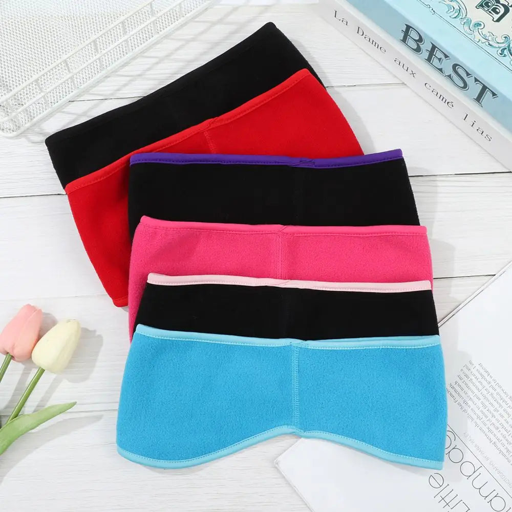 Fleece Ear Warmer Muff Outdoor Winter Headband Ear Muffs Headband for Men Women Running Skiing Outdoor Sports Ear Muffs Headband