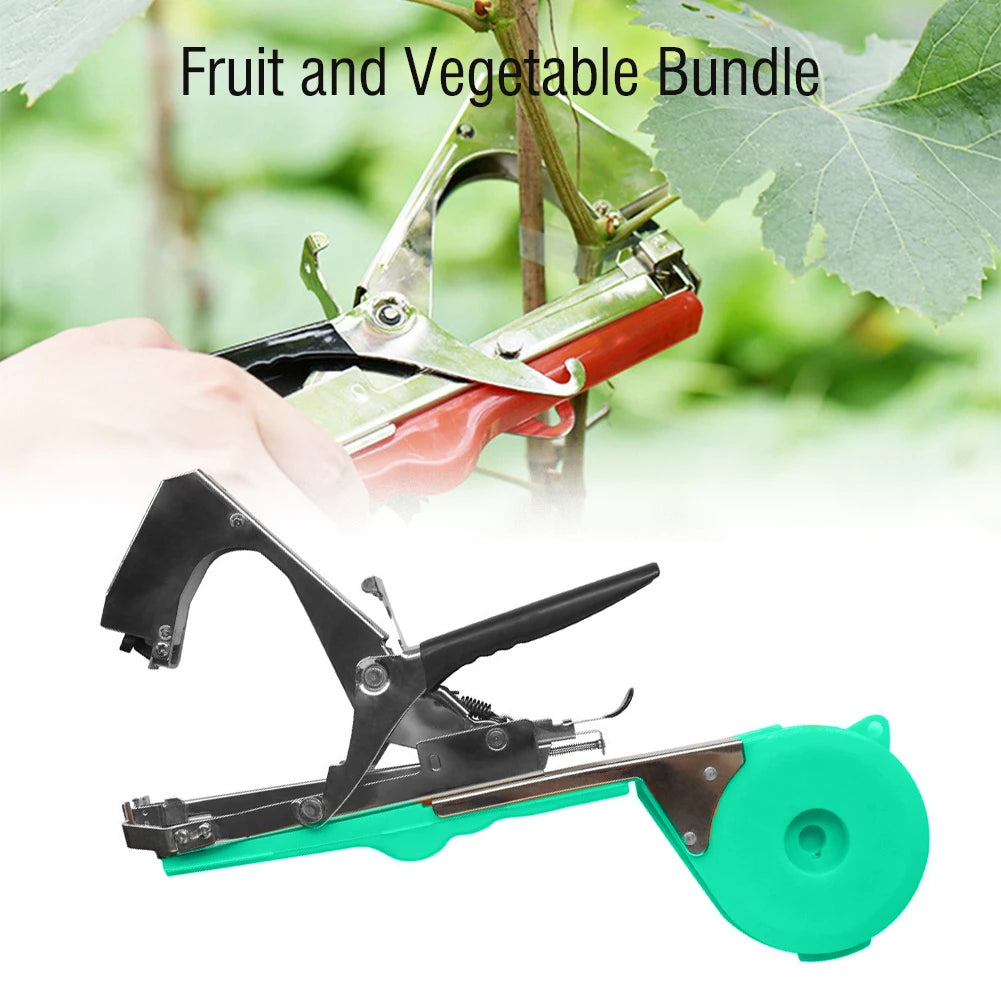 New Gardening High Quality Plant Branch Hand Tying Staples +Tapener +TapesBinding Machine Flower Vegetable Garden tapetool