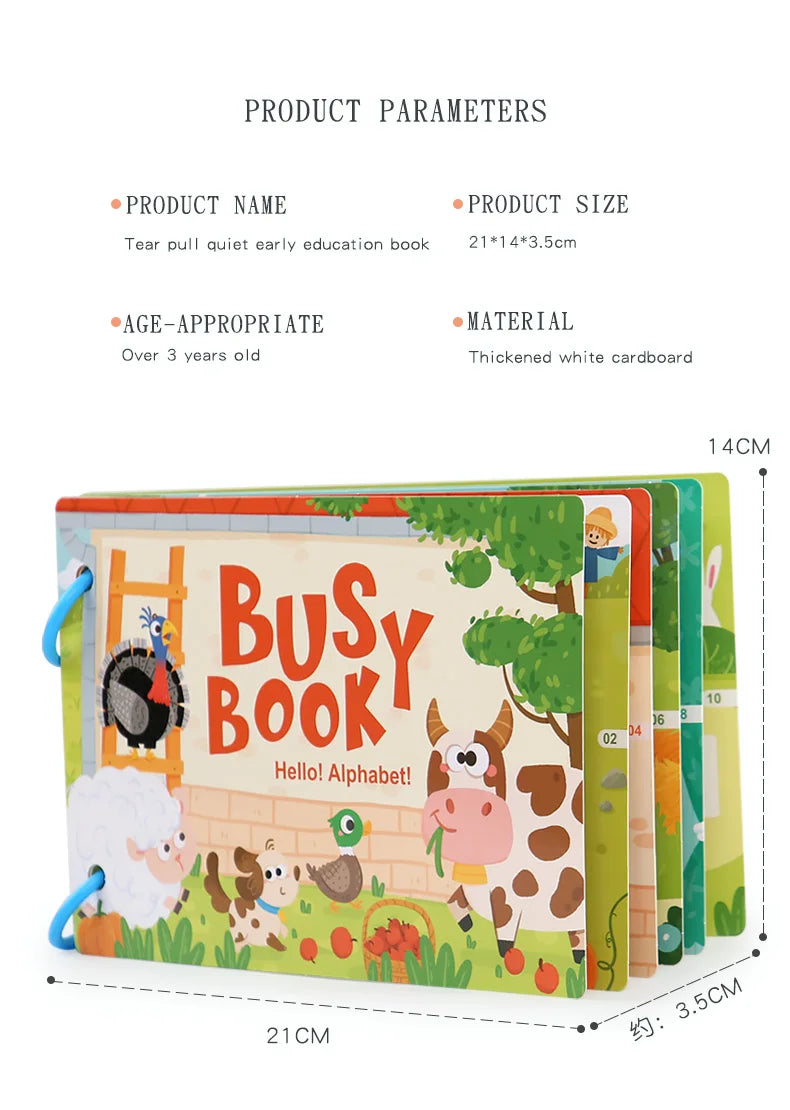 Montessori Quiet Book – My First Learning & Matching Game for Babies