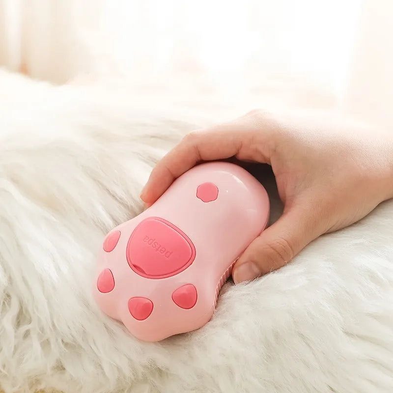 3-in-1 Steam Cat Brush – Grooming, Massage & Hair Removal