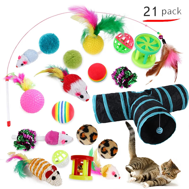 Cat Toy Variety Pack – 20 Pcs Combo Set for Kittens