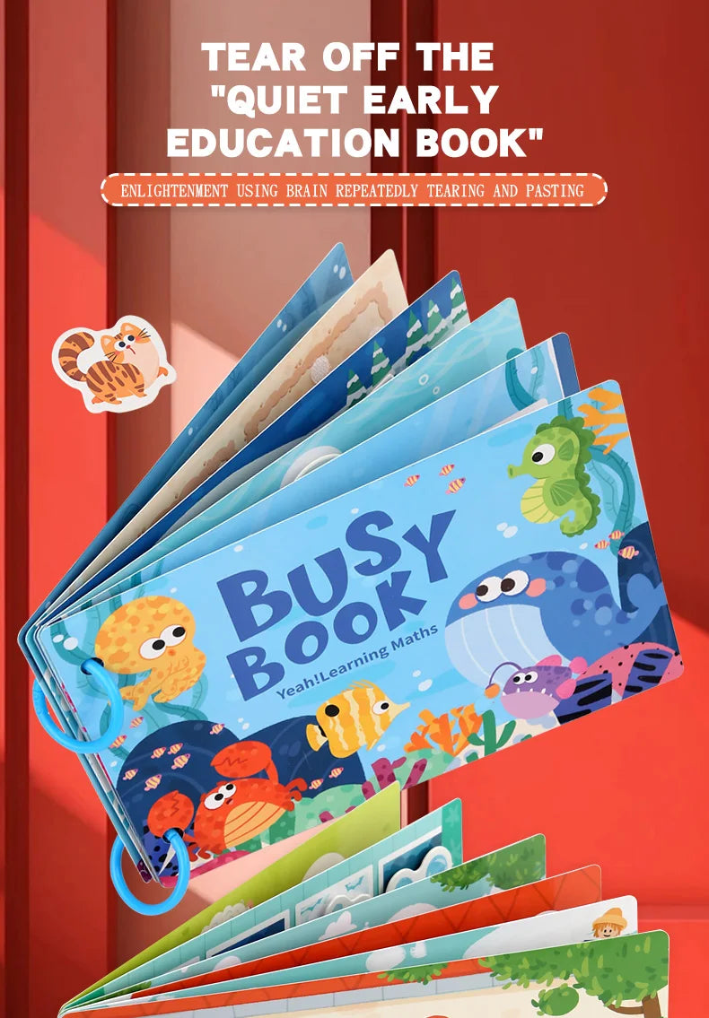 Montessori Quiet Book – My First Learning & Matching Game for Babies