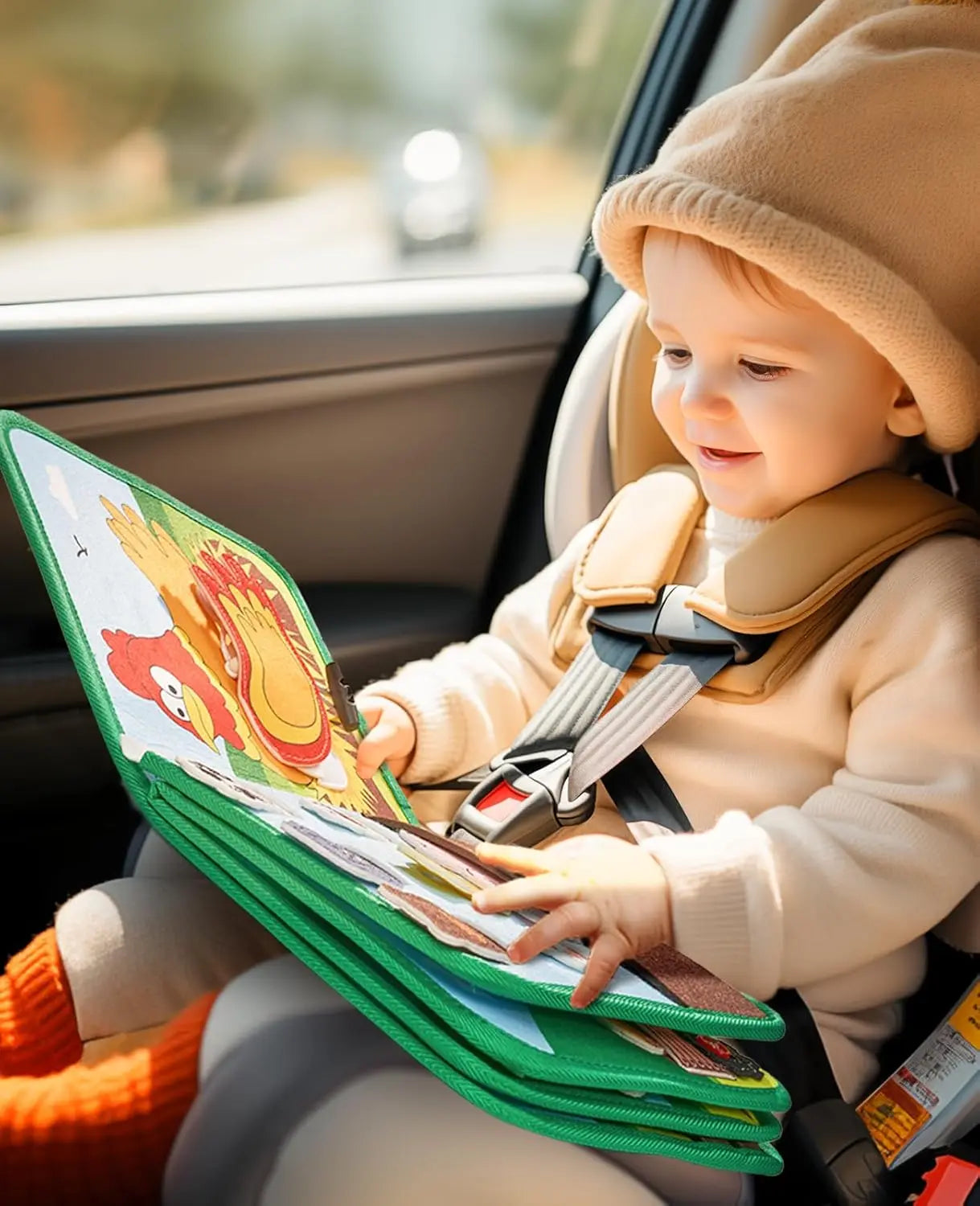 Montessori Busy Book – 3D Felt Activity Book for Toddlers & Preschoolers