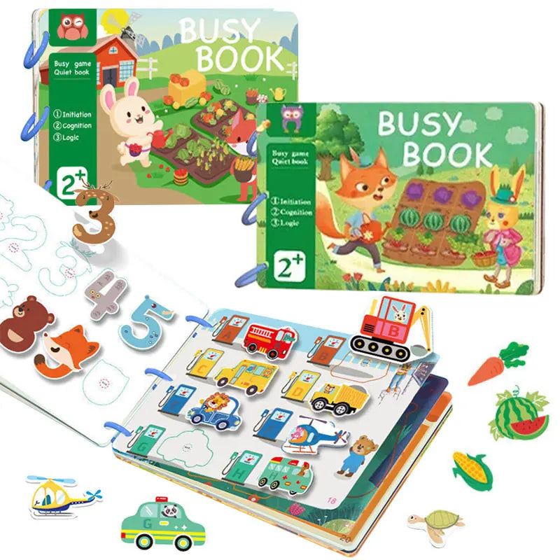 Montessori Quiet Book – My First Busy Book for Kids Ages 3–6