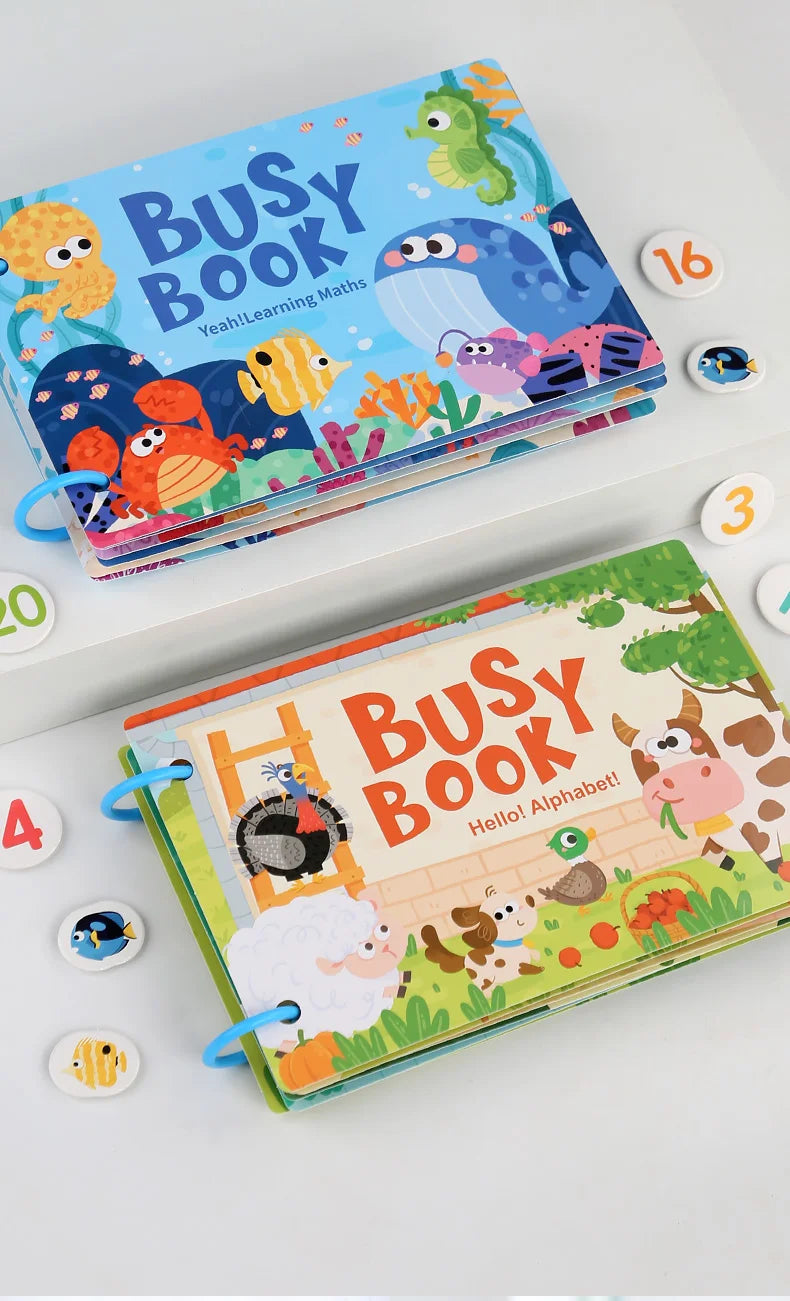 Montessori Quiet Book – My First Learning & Matching Game for Babies