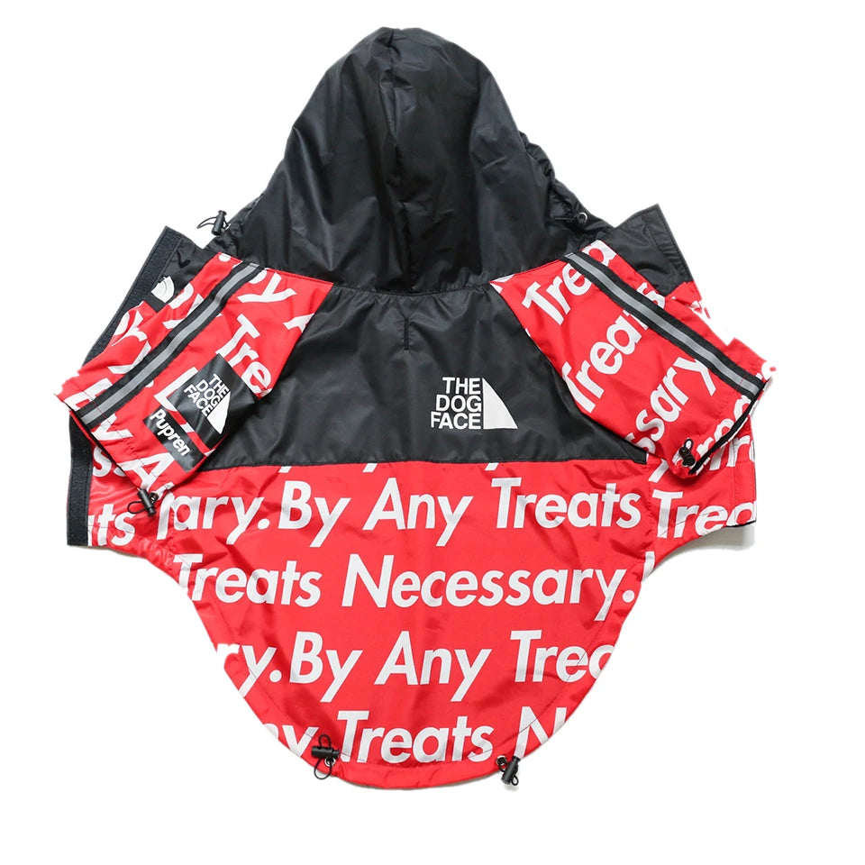 Dog Raincoat Hoodie – Windproof Jacket for Small Breeds