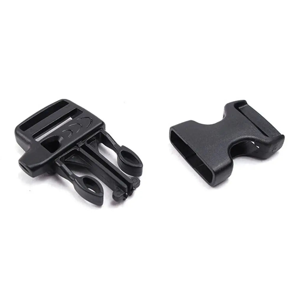 5PCS 20mm Side Release Buckle Curved Emergency Survival Whistle Buckle 550 Paracord Bracelet Strap Buckles Backpack Parts Tool
