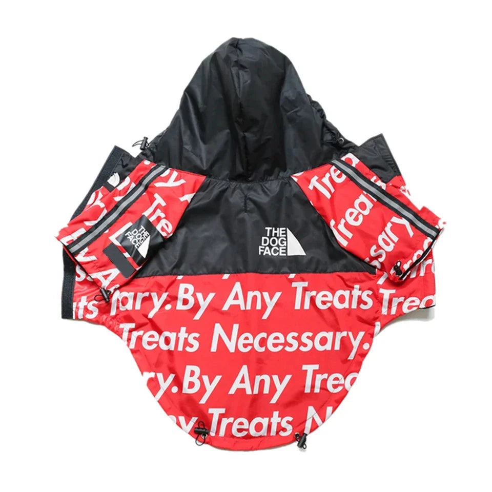 Dog Raincoat Hoodie – Windproof Jacket for Small Breeds