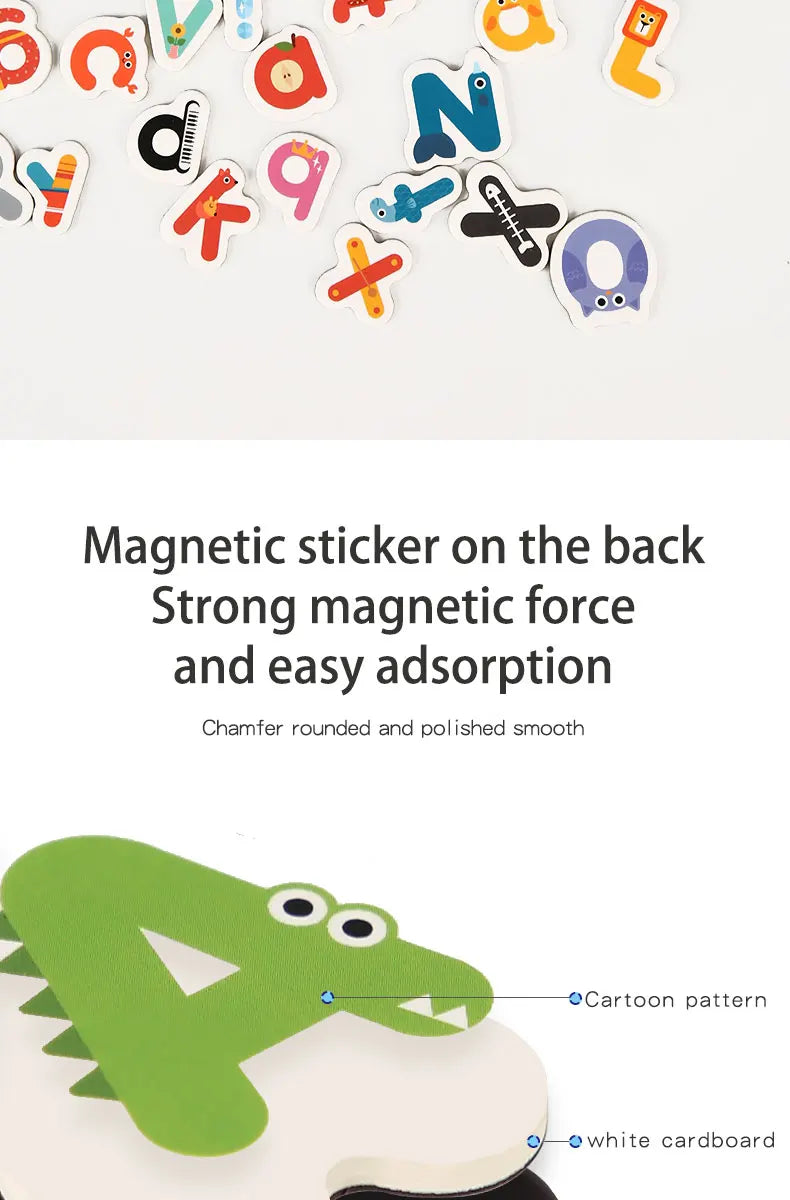 Montessori Quiet Book – Magnetic Letter Spelling & Puzzle Game for Kids