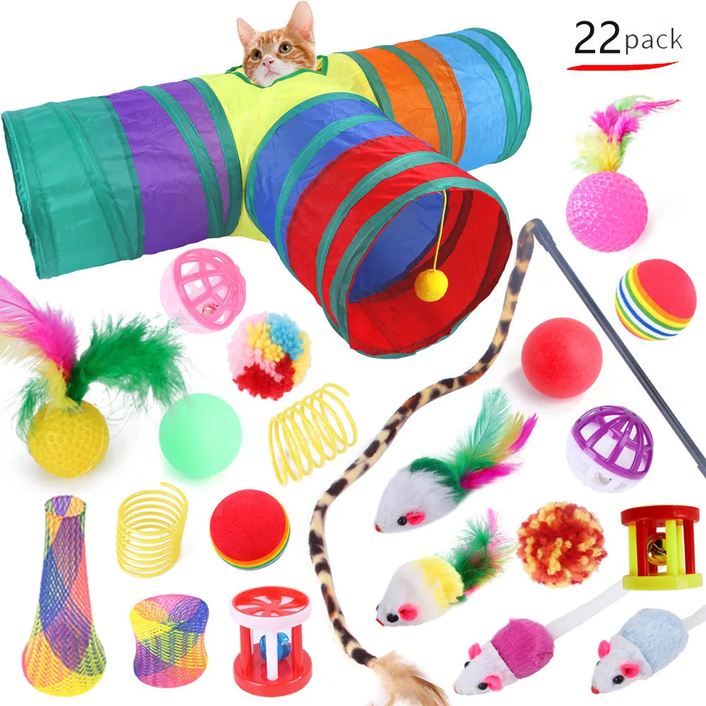 Cat Toy Variety Pack – 20 Pcs Combo Set for Kittens