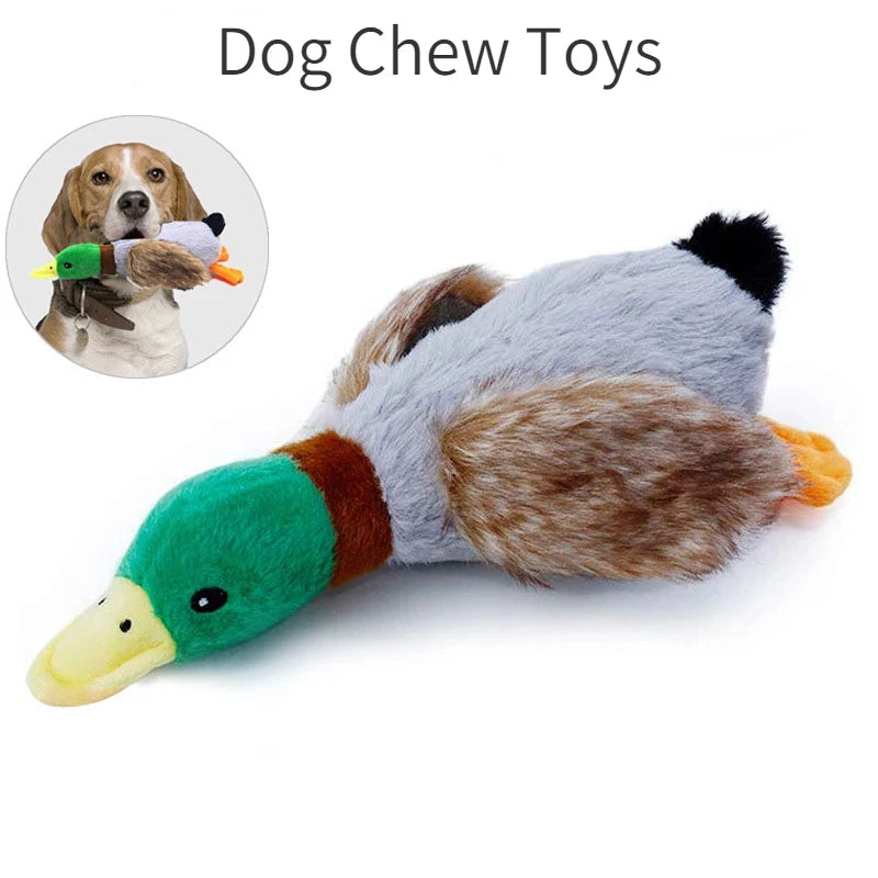 Squeaky Plush Duck Toy for Dogs