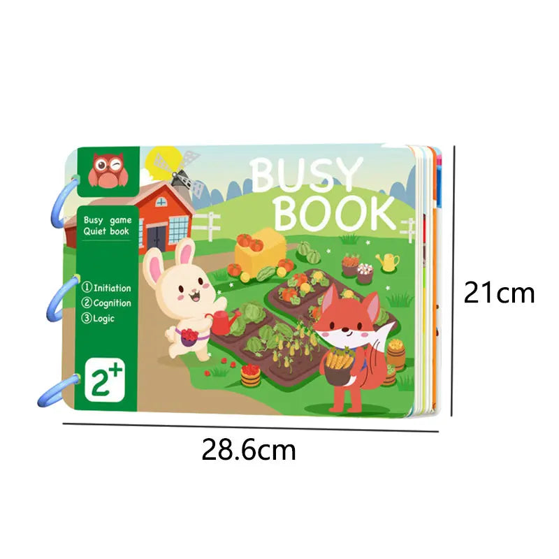 Montessori Quiet Book – My First Busy Book for Kids Ages 3–6