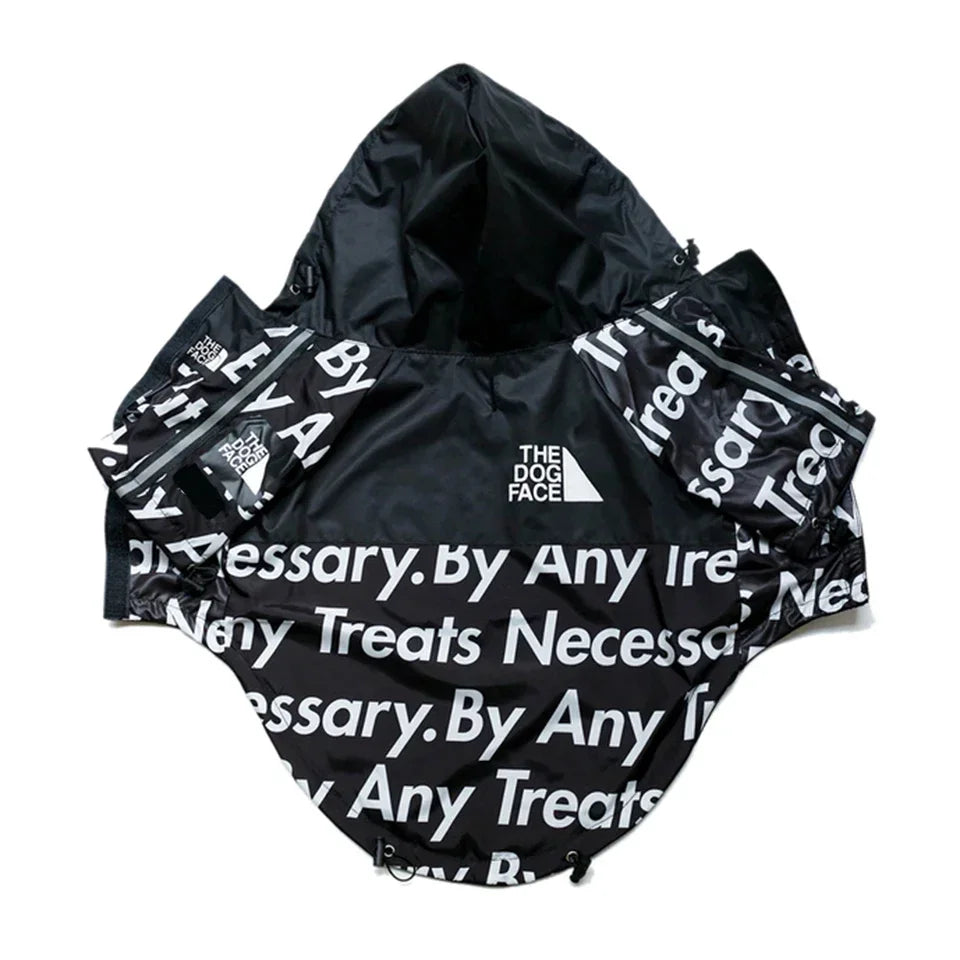 Dog Raincoat Hoodie – Windproof Jacket for Small Breeds